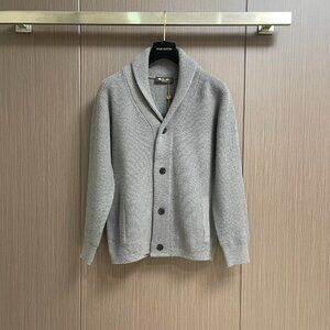 Loro Piano 2025 Autumn/Winter New Style Knitted V-Neck Cardigan Sweater